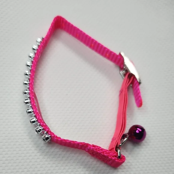 Pink Rhinestone Cat Collar - Picture 4 of 11